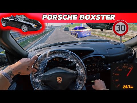 Thumbnail for PORSCHE BOXTER 986 2.7 228CV ACCELERAZIONE IN ZONA 30 KM/H | POV TEST DRIVE by Porsche Boxster (986)