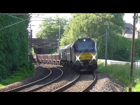 68025 with 57301/57308 dit 6k27 Carlisle Yard - Crewe Engineers, 7th June 2018