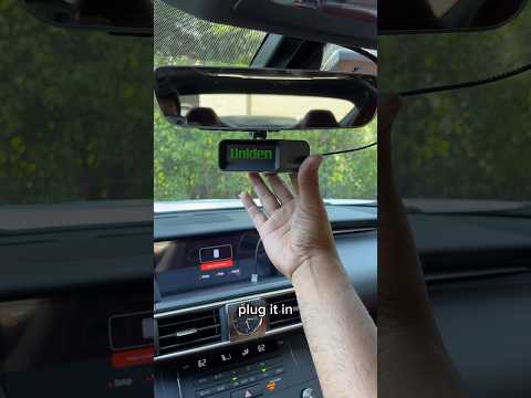 Mirror mounted radar✅ #radar #uniden #lexusrcf