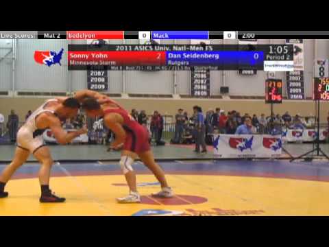 University Freestyle Quarterfinal 96kg - Sonny Yohn vs. Dan Seidenberg
