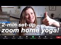 2 Minute Setup For Online Yoga Class In Small Apartment Yoga Teacher Tutorial
