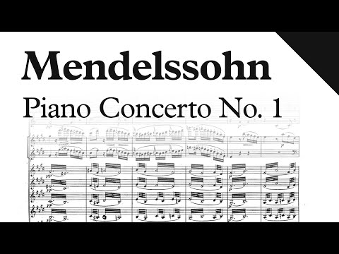 Mendelssohn - Piano Concerto No. 1, Op. 25 (Sheet Music)