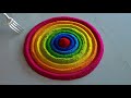 #1871 Satisfying video | sand art | Peacock rangoli designs | Diwali rangoli design
