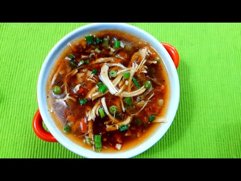 HOT AND SOUR CHICKEN SOUP | CHICKEN SOUP RECIPE | RESTAURANT STYLE CHICKEN SOUP