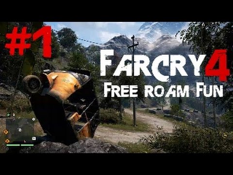 far cry 4 free roam fun #1: Funny Rhino rampage, finding the Demon fish & one speedy rickshaw!