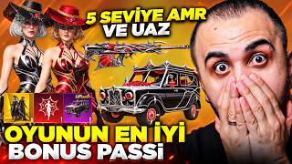 YENİ BONUS PASS'E NİHAİ SET GELDİ 😱 YENİ 5 SEVİYE AMR ve UAZ EFSANE!  - PUBG Mob