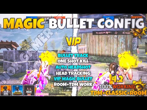 BGMI 4.2🔥MAGIC BULLET TRACKING AUTOHEADSHOT CONFIG FILE | HIGH DAMAGE AIMBOT CONFIG BGMI 4.2