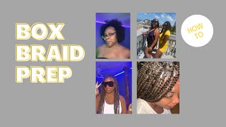 How I Prep and Pre-Part Hair for medium box braids