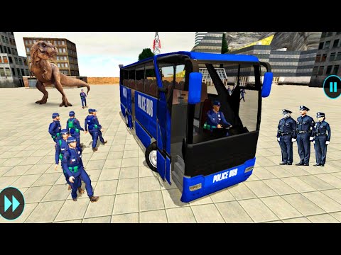 Us Police Uphill Bus Driving Simulator – Police Soldier Duty Transporter Bus - Android Gameplay #10