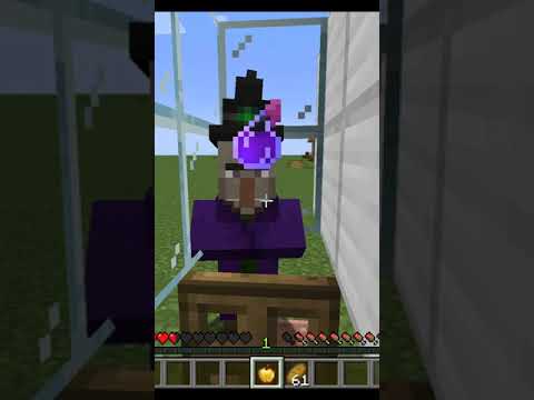 Minecraft Minute - Heal a Zombie Villager with a Witch | #Shorts