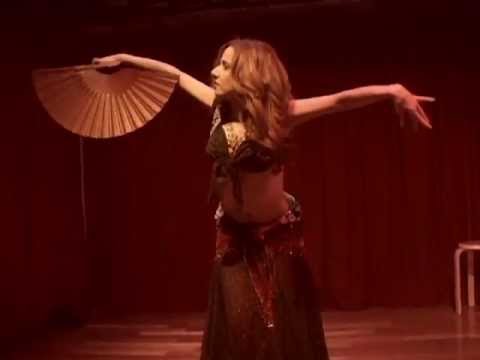 Flamenco Belly Dance Fusion Fan dance to Frida soundtrack "Burn it Blue" ~ Sira Belly dancer NYC