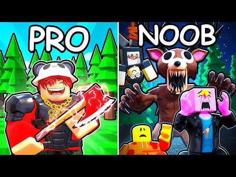 Can 3 NOOBS Beat 1 PRO in 99 Nights In The Forest?
