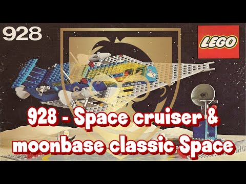Lego set 928 - Space Cruiser & Moonbase *** COMPLETE TIME-LAPSE BUILD, UNBOXING & REVIEW ***