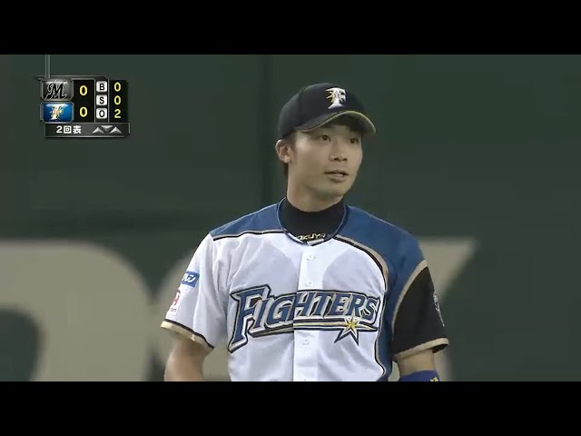 【2回表】ファイターズ・中島卓の動きに一切の無駄なし!! 2015/9/1 F-M