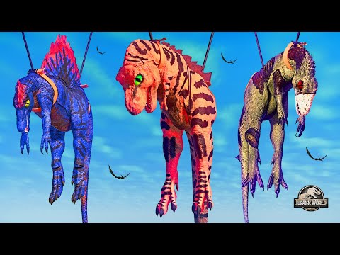 Tyrannosaurus Max level 40 vs Spinosaurus Max level 40 Dinosaurs Fighting 🌍 Jurassic World Evolution