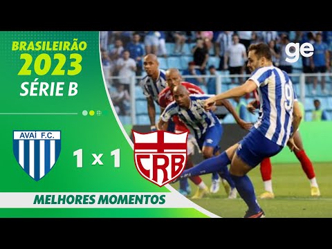 Gols e lances de Avaí x CRB