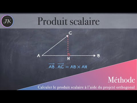 Produit scalaire : projeté orthogonal