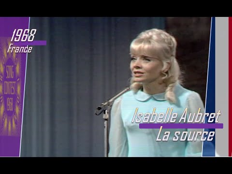eurovision 1968 France 🇫🇷 Isabelle Aubret - La source ᴴᴰ