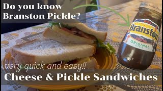 【Branston Pickle Cheese Sandwich】🇬🇧The Ultimate British Snack You Need to Try!  Simple and Delicious