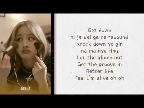 KISS OF LIFE 'Countdown (BELLE solo)' easy lyrics