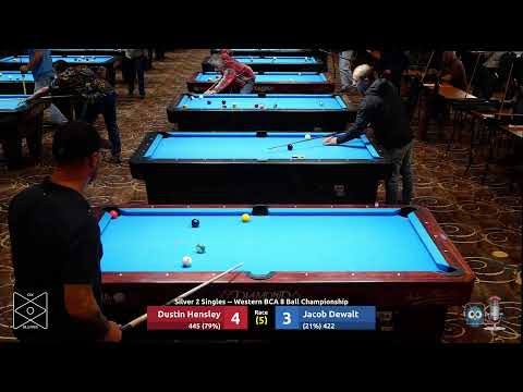 Dustin Hensley vs Jacob Dewalt - Silver 2 Singles - 2023 Western BCA 8 Ball Championship