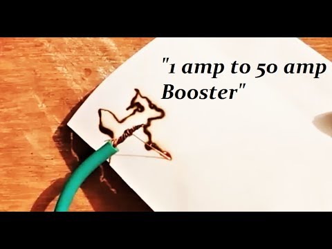 How to make a 1 amp to 50 amps current boost inverter circuit DIY