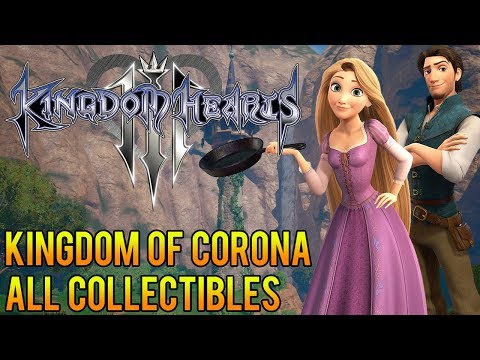 Ⓜ Kingdom Hearts 3 ▸Kingdom of Corona 100% All Collectibles (Treasures & Lucky Emblems)
