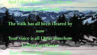 Winter - Joshua Radin (Lyric Video)