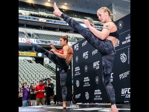UFC 228: Shevchenko Sisters Show Off Striking Routine - MMA Fighting