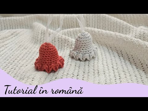🔔 Tutorial Clopotel Croșetat | Model simplu  pentru decorațiunile de Crăciun 🎄