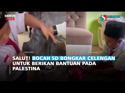 Nabung 12 Bulan, Bocah SD Bongkar Celengan untuk Berikan Bantuan Pada Palestina
