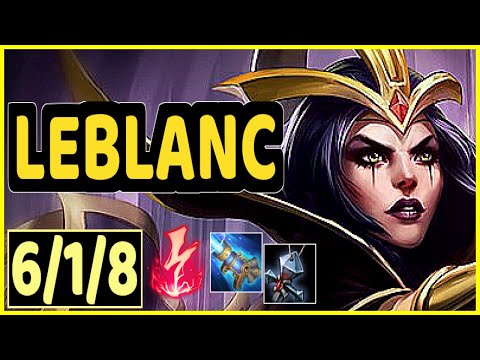 MAGIFELIX (LEBLANC) - 6/1/8 KDA MID GAMEPLAY - EUW Ranked DIAMOND