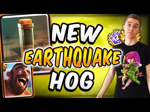 BEST EARTHQUAKE DECK! FAST HOG CYCLE CAN'T BE COUNTERED — Clash Royale