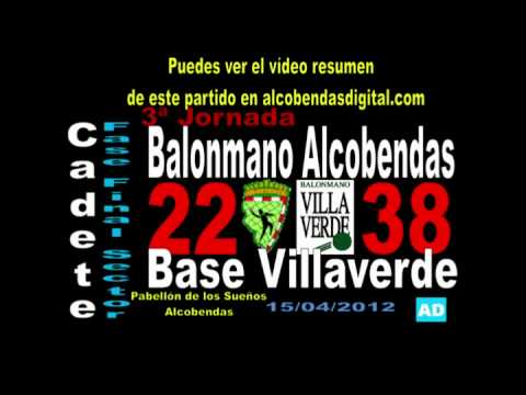 Balonmano Alcobendas-Base Villaverde - 22-38 Sector Final - Cadete Femenino - alcobendasdigital.com