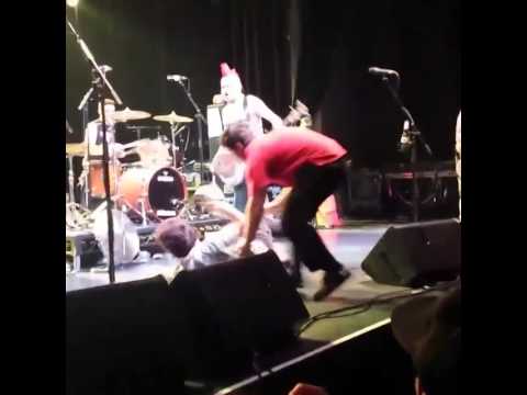 Fat Mike of NOFX kicks fan in the face at Sydney show