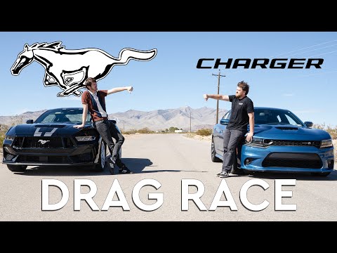 Dodge Charger Scat Pack vs. Ford Mustang GT: Drag Race Showdown!