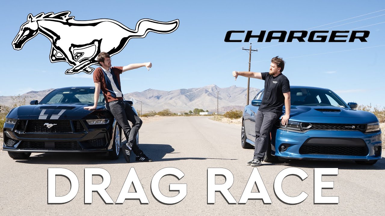 Dodge Charger Scat Pack vs. Ford Mustang GT: Drag Race Showdown!