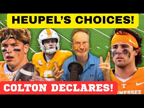 Tennessee Football has some serious choices to make! ,SEC FOOTBALL, VOLS FOOTBALL, UT football