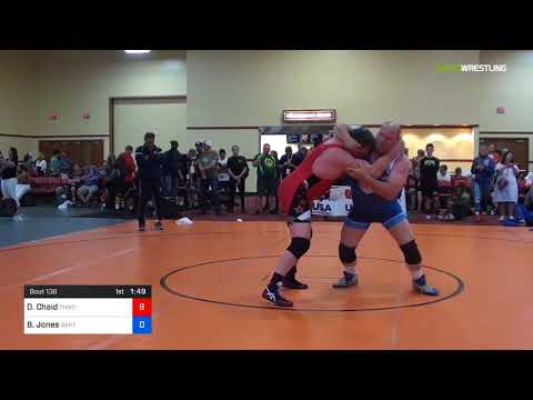 2018 Marine Corps US Open/Masters D Greco Roman 130 RR Rnd 3 - Daniel Chaid (THWC) Vs. Brian Jones