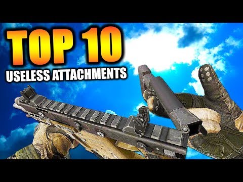Top 10 "MOST USELESS ATTACHMENTS" in COD HISTORY | Chaos