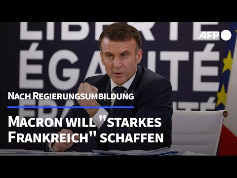 Video Thumbnail: Macron will mit konservativen Ideen ein "starkes Frankreich" schaffen | AFP