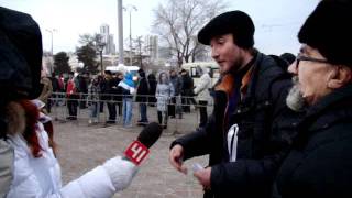 интервью после митинга: "Путин - геть!"
