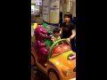 Megan Riding Barney S Car