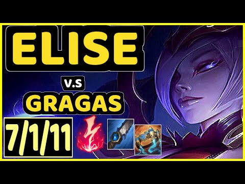 REGANK (ELISE) vs GRAGAS - 7/1/11 KDA JUNGLE CHALLENGER GAMEPLAY - KR
