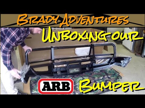 Unboxing our ARB Deluxe Bull Bar Bumper - 100 Series Land Cruiser Overland Rig Build