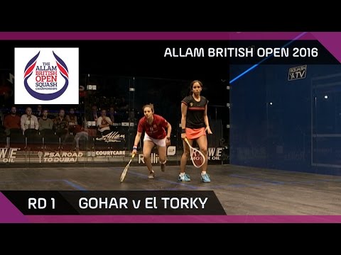 Squash: Gohar v El Torky - Allam British Open 2016 - Women's Rd 1 Highlights