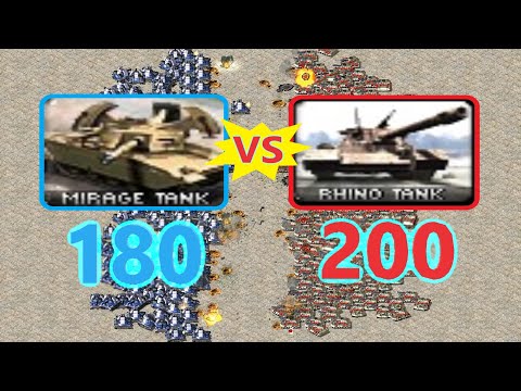 Mirage Tank vs Rhino - Same Cost - Red Alert 2