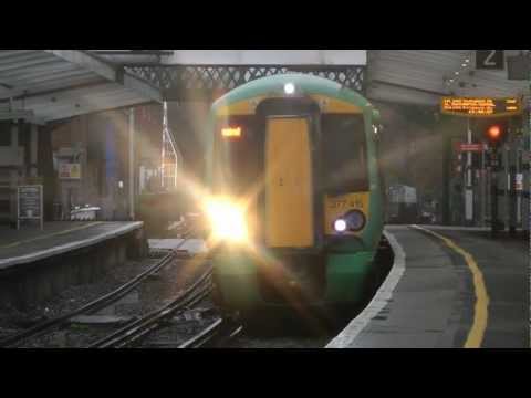 Trains At Chichester In The Rain On New Years Day 1/1/12
