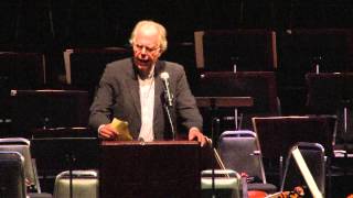 November 9, 2014, John Rockwell's Pre-Concert Lecture