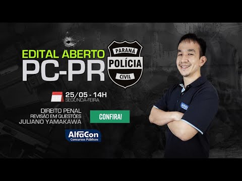 AO VIVO | Aula de Direito Penal para PC PR | Revisão em questões - AlfaCon